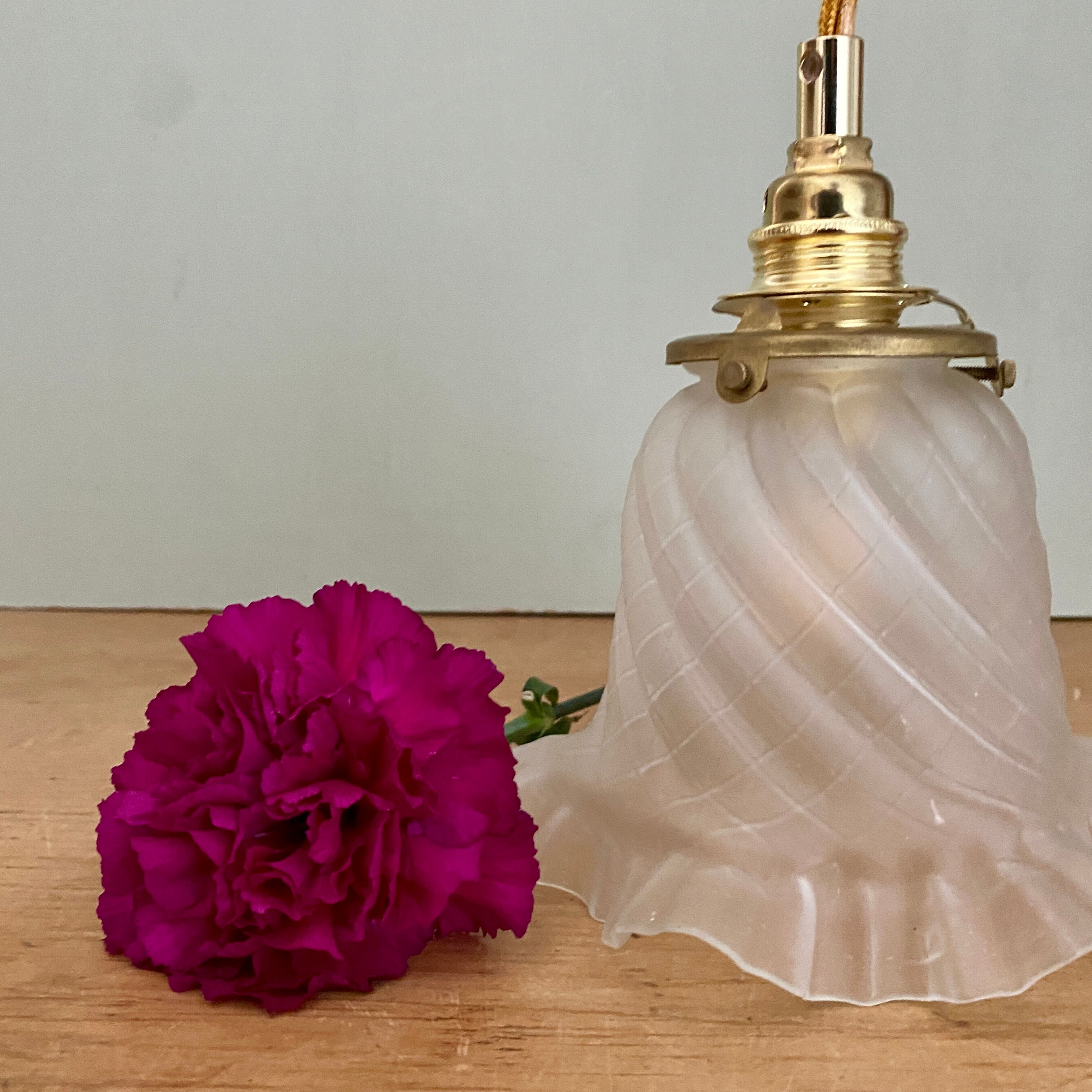 Vintage frosted glass tulip ride