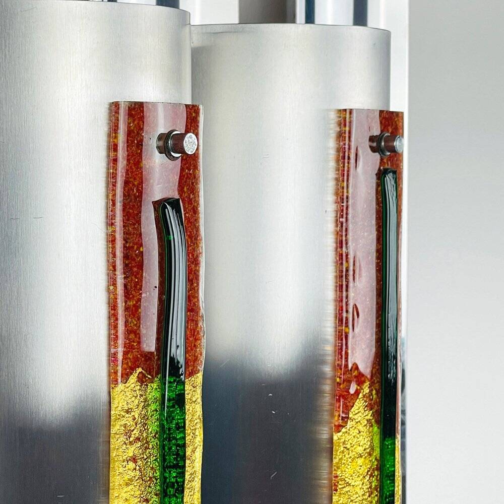 Large wall lamp by Angelo Brotto for Esperia, Italy, 1970s.