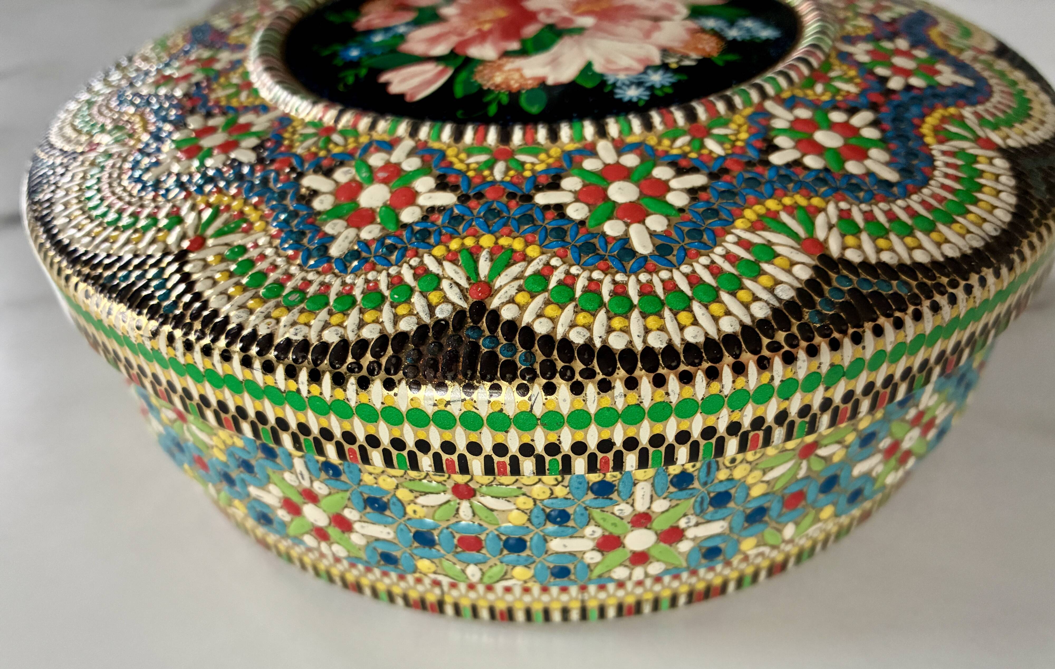 Metal box Holland mosaic style