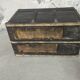 Trunk wood ancient black copper fitting