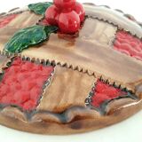 Slush Lid For Tart Dish Red Fruit Tart Decor 1960s