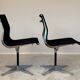 Model EA 105 aluminium chairs by Eames for Herman Miller, 1970s, set of 2