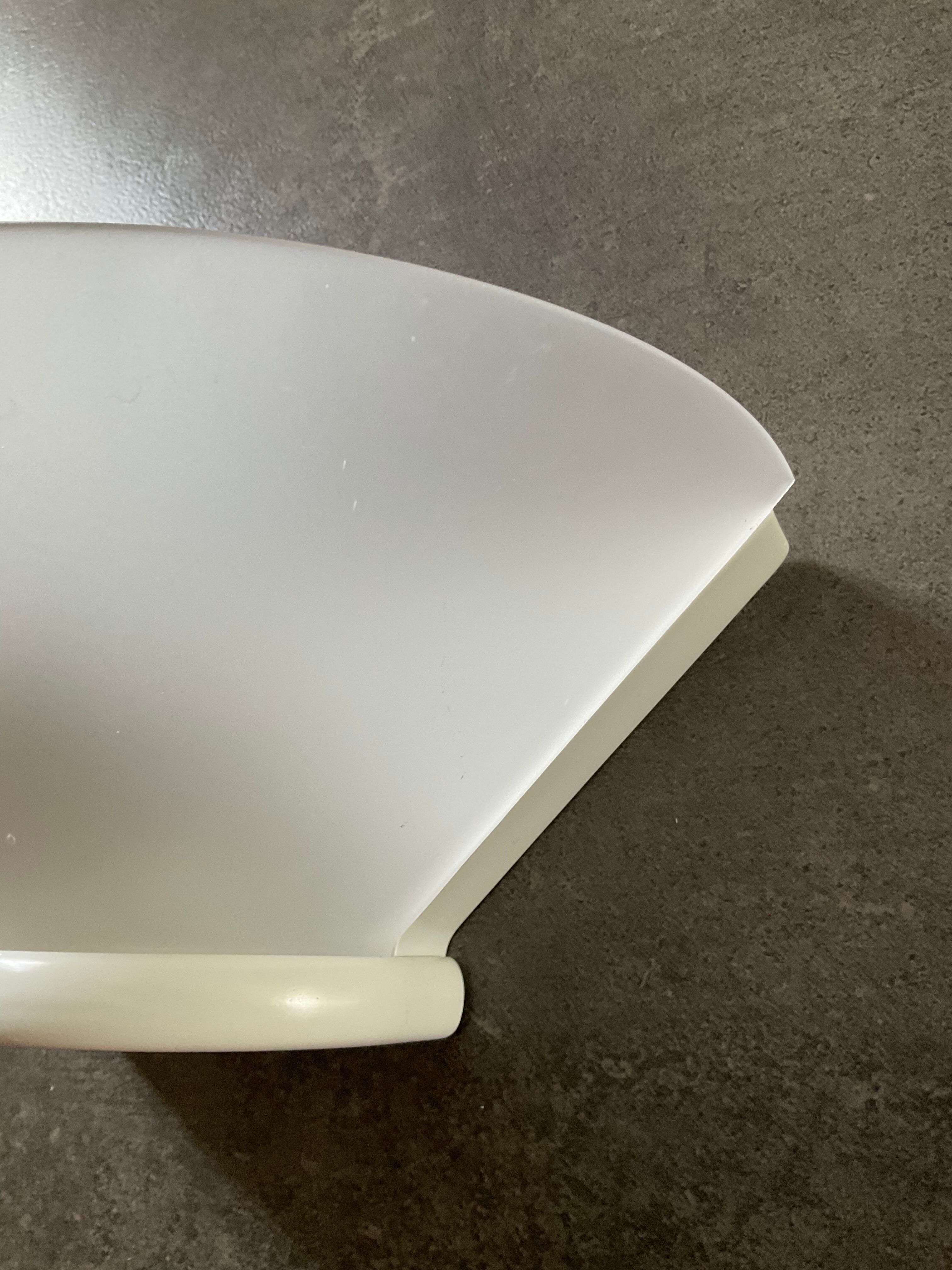 Ghiplen Ghidini wall lamp from the 70s in frosted glass and metal