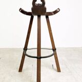 Mid century brutalist bar stools, 1960s