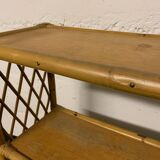 Rattan bookcase shelf