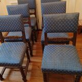 6 chaises sculptées flamand-espagnol