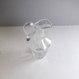 Carafe / ewer in chiseled crystal - 1950
