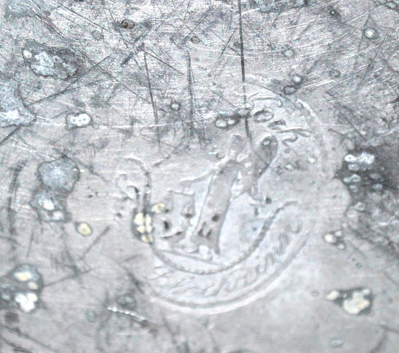 Old hollow plate dish in Tin "Koch Blockzinn"