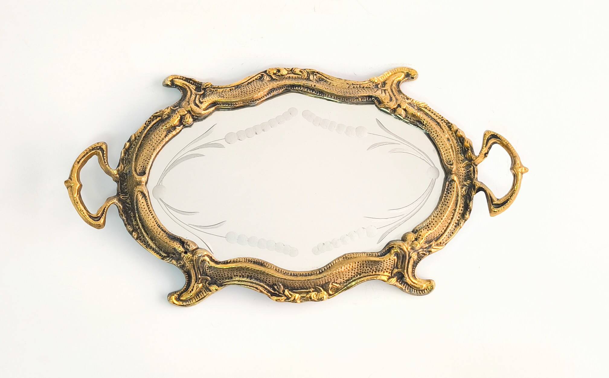 Bandeja francesa de bronce Louis XV Style