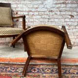 Pair of mahogany armchairs Empire XIXth century