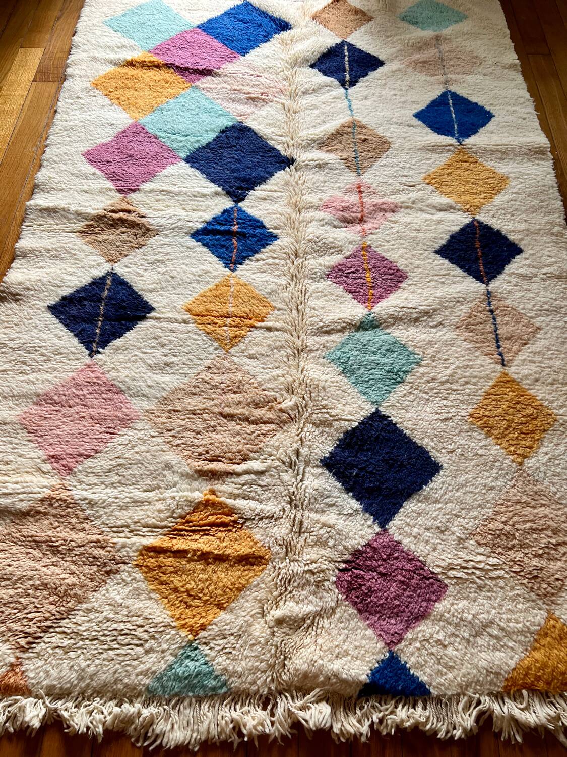 Berber handmade rug Beni Ouarain 100% wool