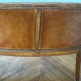 Restored art deco bench and matching armchair