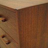 Teak chest of drawers, Danish design, 1970s, production: Denmark
