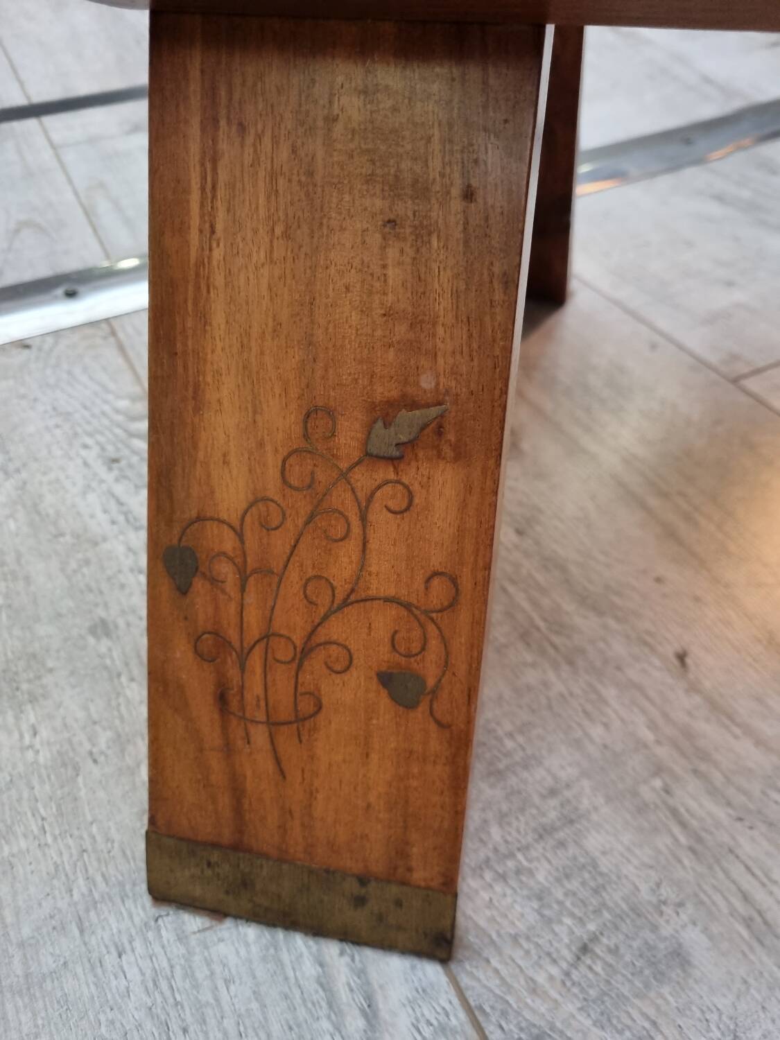 Cowhide stool from 1970