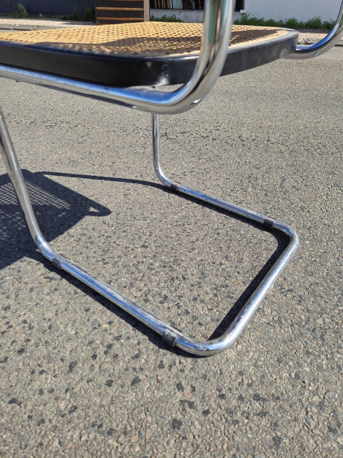 Marcel Breuer B32 chair in original cane signed Italy