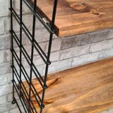 Scandinavian shelving unit, 1960-70, 3 raw wood shelves