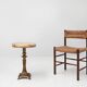 Beautiful brass side table with onyx marble top, France ca. 1950