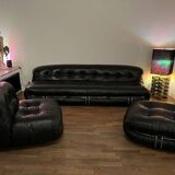 Designer 3-er Sofa and Sessel Soriana Cassina Scarpa