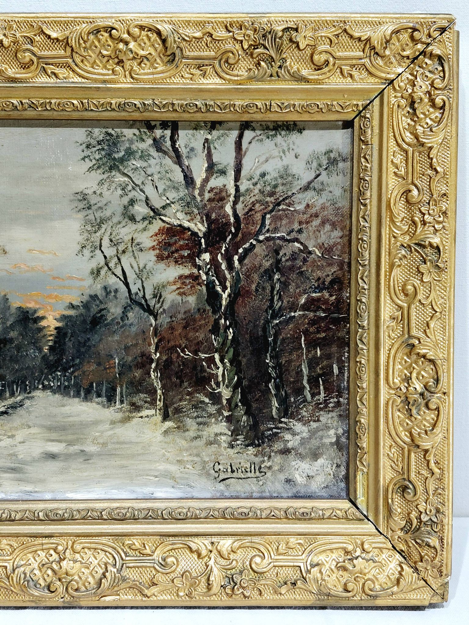 Gabrielle - Oil on Canvas "Snowy Forest"