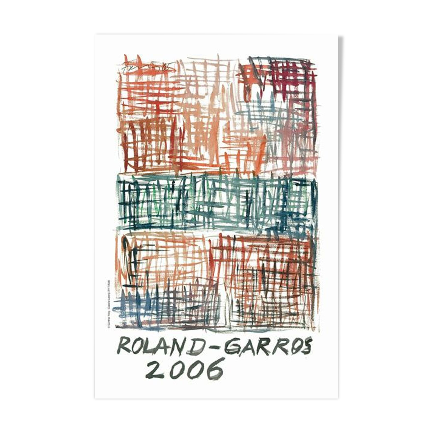 Official poster Roland Garros 2006 by GUNTHER F-RG
