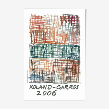 Affiche officielle Roland Garros 2006 par Gunther Förg