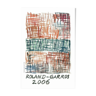 Affiche officielle Roland Garros 2006 par Gunther Förg