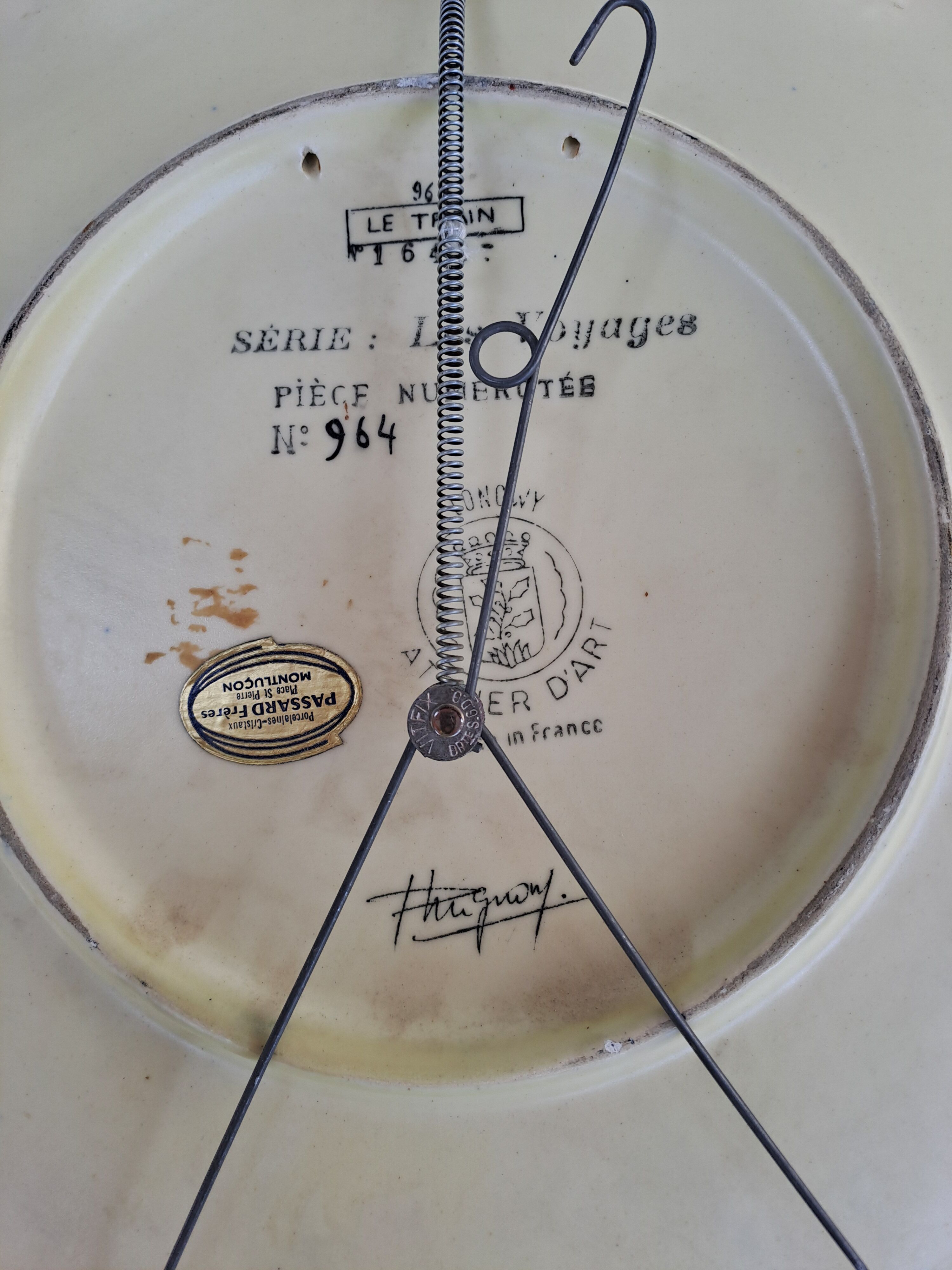 Longwy Plate The Train No. 964