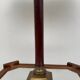 Large teak and bronze lamp from the 1970s