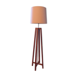Lampadaire avec trépied en bois