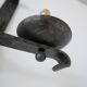 Brutalist iron mid-century french double arm wall light