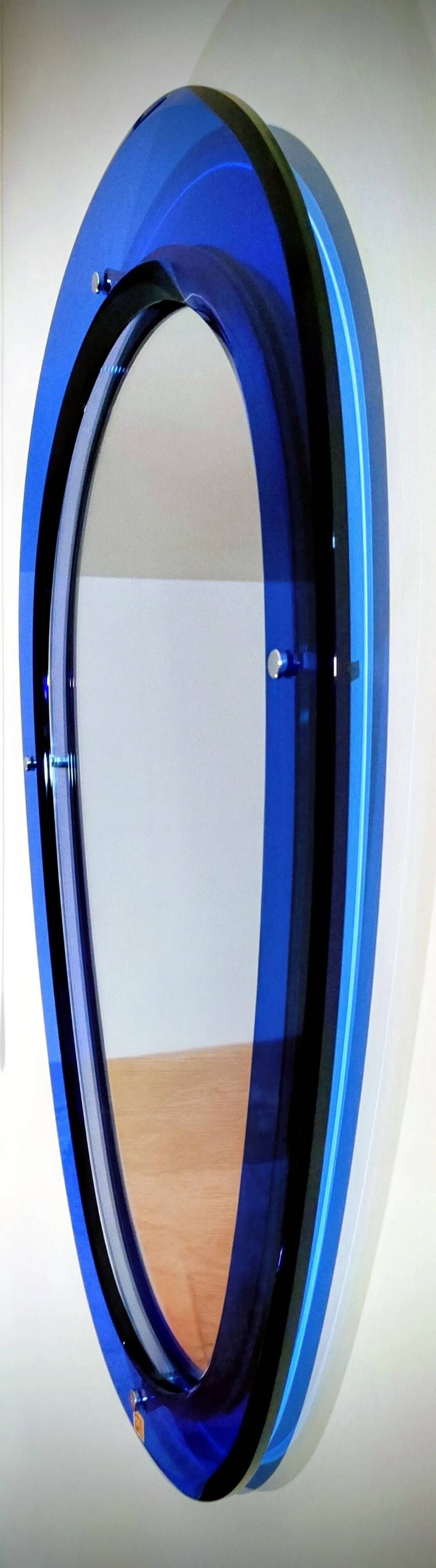 Miroir en forme de goutte Sena Cristal, Italie 1975