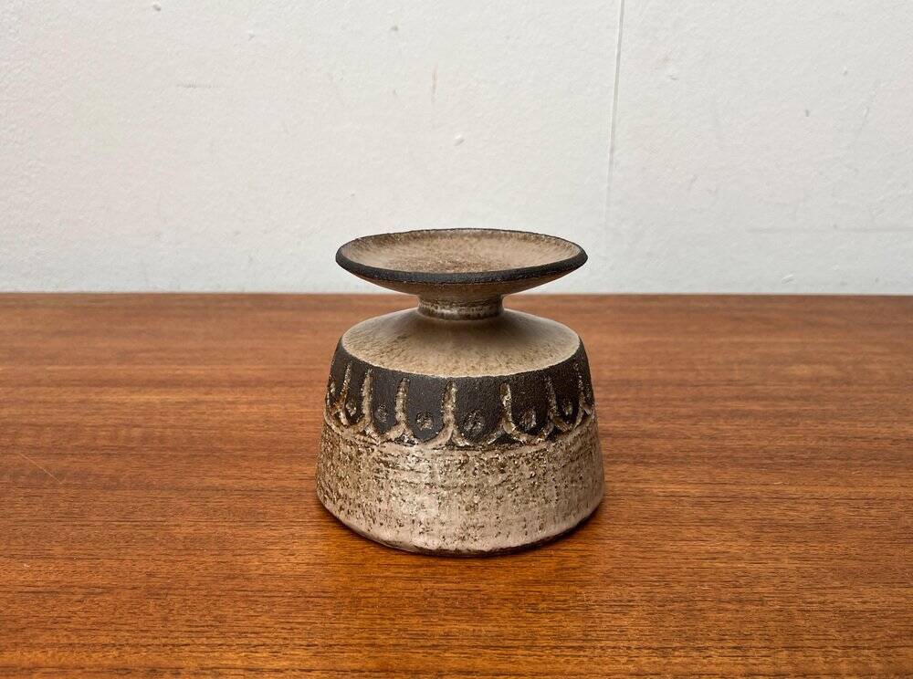 Danish Scandinavian pottery vase from the mid-century Lovemose Denmark, 1960s.