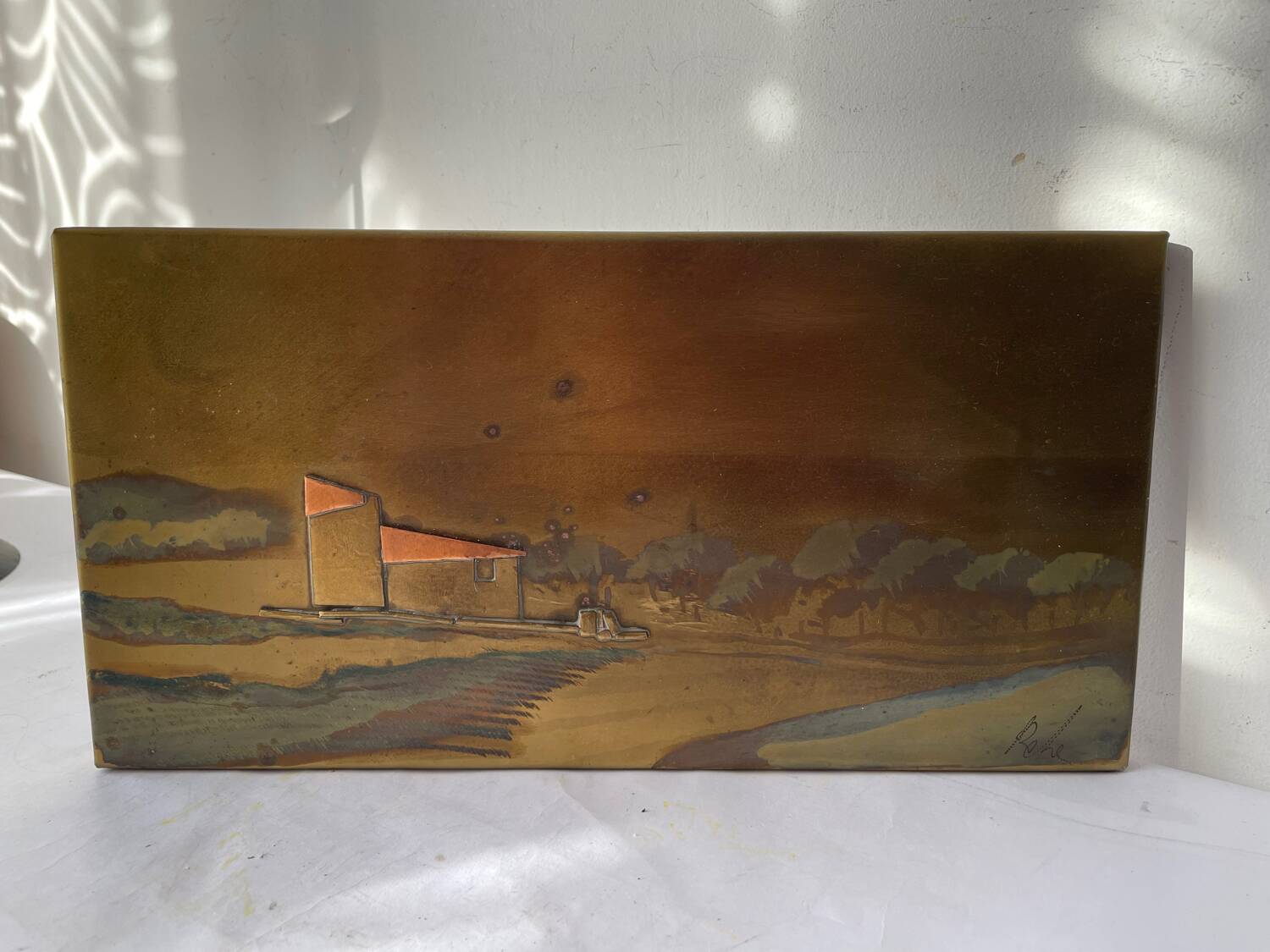 Tableau sur métal Port Grimaud