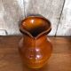 Old ST CLÉMENT vintage brown ceramic pitcher