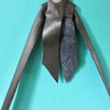 Round brass mirror. Denmark 1960