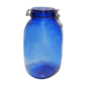 Vintage blue glass jar