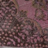 Pink Oushak Turkish Carpet sku 1915