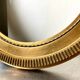 Large antique oval frame gilded wood 46  cm x 40 cm