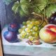 Huile sur toile, nature morte originale signée par Antonio De Giovan