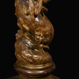 Oak Torso Column, 18th Century