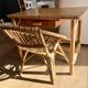 Small children's desk in rattan