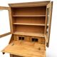 Showcase secretary with two bodies, English, in raw pine – around 1900