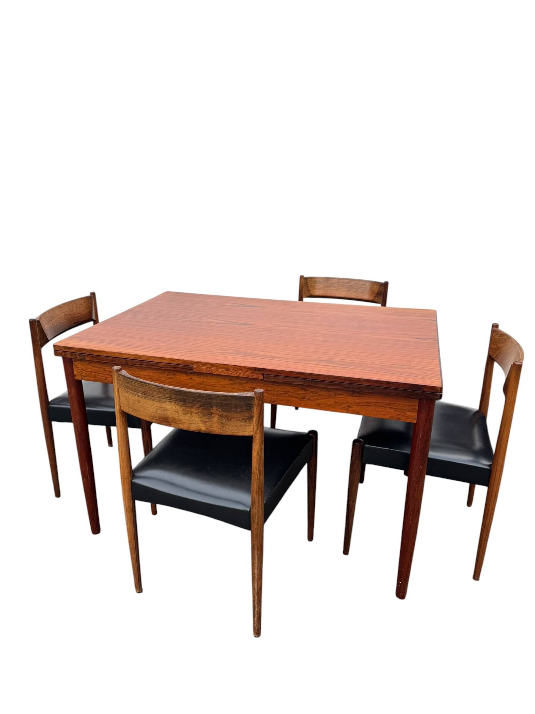 Vintage Scandinavian Rosewood Dining Set