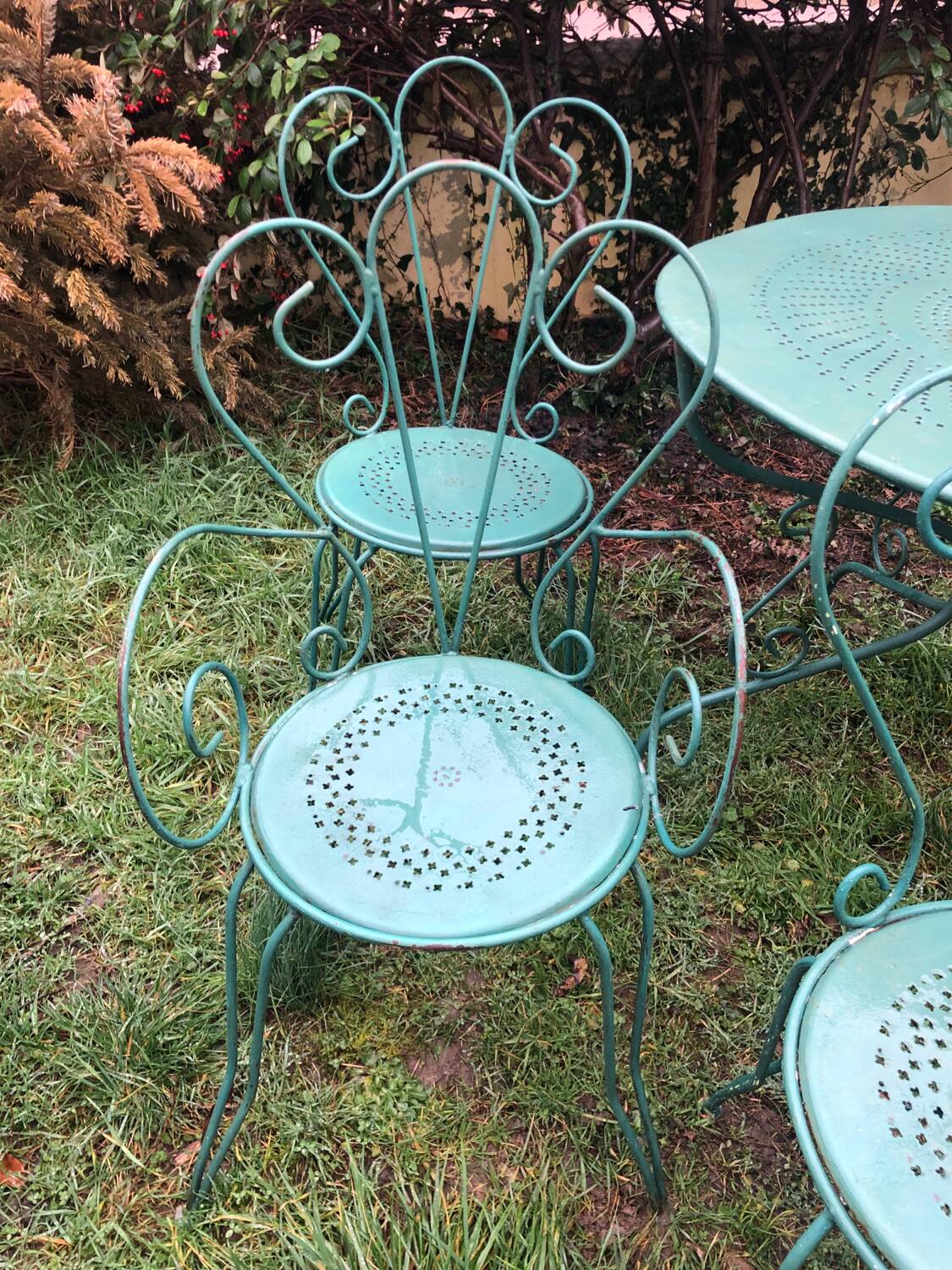 Salon de jardin en fer forgé