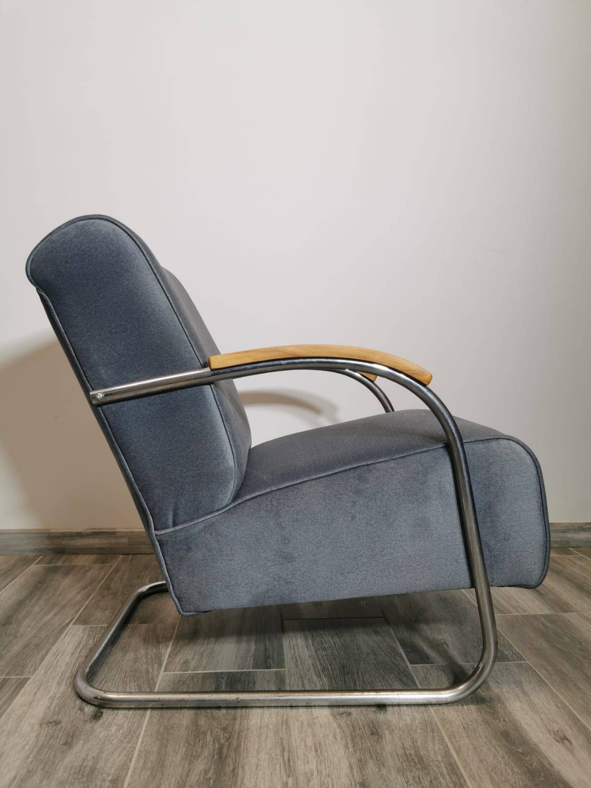 Fauteuil Bauhaus par Mücke Melder, 1940s