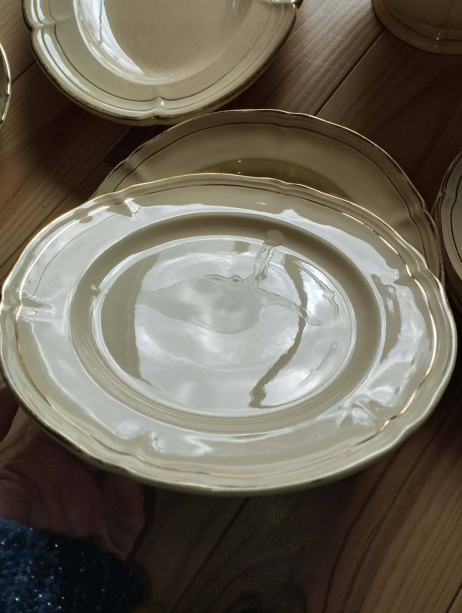 Antique gien table service – niderviller model – exceptional set