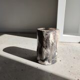 Side table in petrified wood