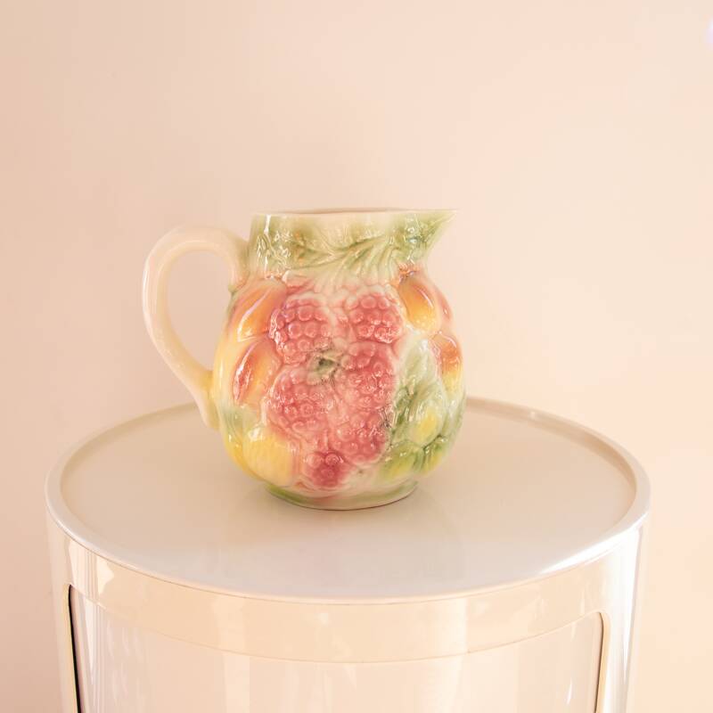 Slush carafe with fruit decoration signed Salins