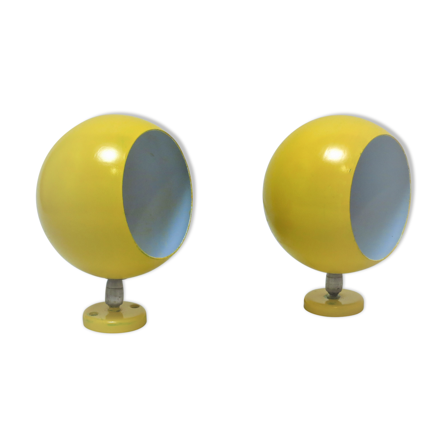 Pair of ball sconces 70s