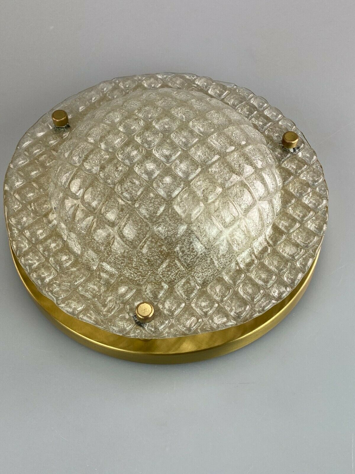 70s Fischer Leuchten ceiling lamp glass space design lamp 70s